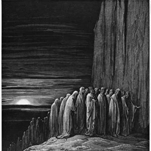 Virgil (70-19 BC) and Dante, illustration from The Divine Comedy