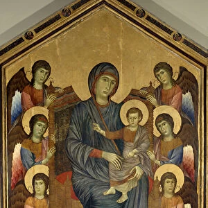 The Virgin and Child in Majestic surrounded by six angels