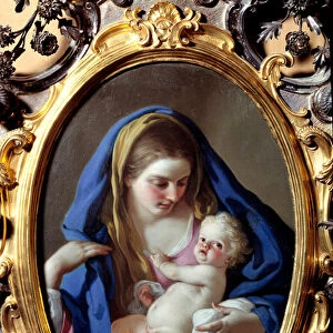 The Virgin and Child Painting by Francesco de Mura (1696-1782)