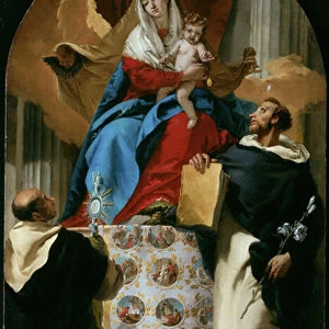 Virgin and Child with Saints Dominic and Hyacinth, 1730-35 (oil on canvas)