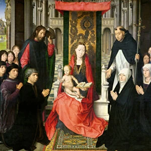 The Virgin and Child with St. James and St. Dominic Presenting the Donors and their Family