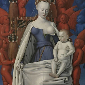 Virgin and Child surrounded by cherubim and seraphim, 1452 (oil on panel)