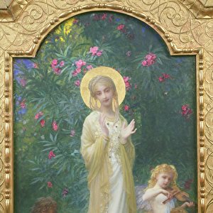 The Virgin in Paradise (oil on canvas)