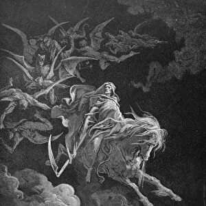 The Vision of Death, engraved by Heliodore Joseph Pisan (1822-90) c. 1868 (engraving)