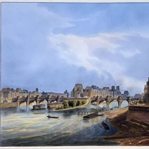 Vue du Pont Neuf - in "Paris en 1837"by Arnout