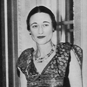Wallis Simpson, 1936 (b / w photo)