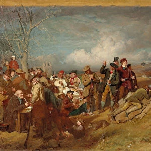 The Wappenshaw: A Shooting Match, (oil on paper)