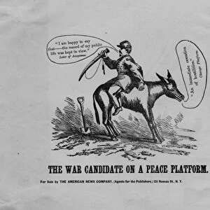 The war candidate on a peace platform, published by American News Co