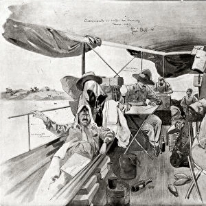 War Correspondents on the Road to Khartoum, printed in Black and White