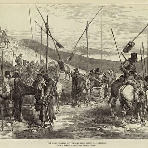 The War, Cossacks on the Road from Galatz to Barboschi (engraving)