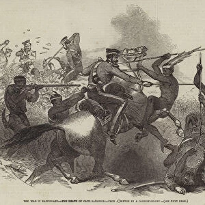 The War in Kaffirland, the Death of Captain Bambrick (engraving)