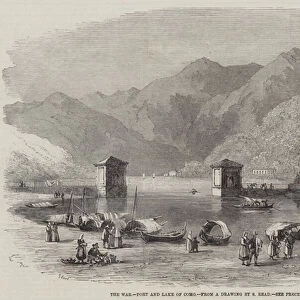 The War, Port and Lake of Como (engraving)