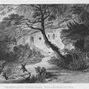 Warkworth Hermitage, Northumberland (engraving)
