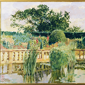 The Water Garden, Easton Lodge, near Great Dunmow, Essex, 1909 (w / c on paper)