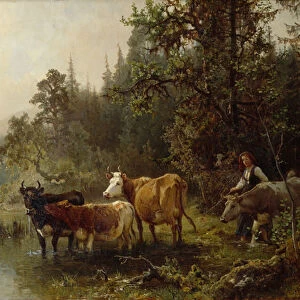 By the water post, 1871
