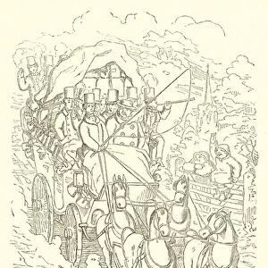 On the way to Oxford (engraving)