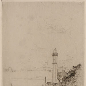 West Lights, Tayport, 1896 (etching)