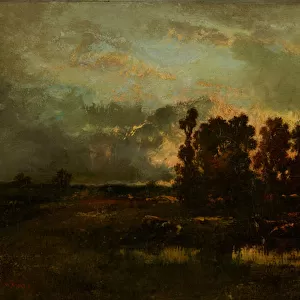 Wet Pasture, c. 1870 (oil on canvas)