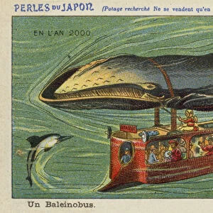 A whale bus in the year 2000 (chromolitho)