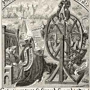 The Wheel of Fortune, from Science and Literature in the Middle Ages