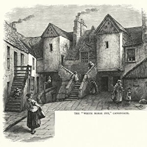 The "White Horse Inn, "Canongate (engraving)