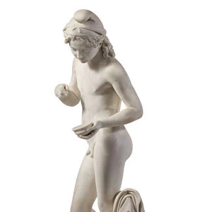 A White Marble Figure of a Youth, possibly Paris or Ganymede, 1810 (marble)