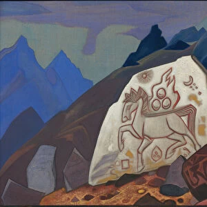White Stone, 1933 (tempera on canvas)