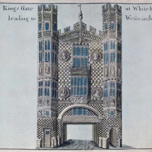 Whitehall: The Kings Gate Leading to Westminster, from A Book of the Prospects