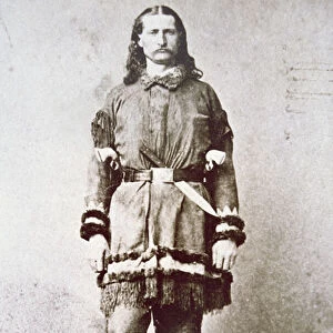 Wild Bill Hickok (1837-76) (b / w photo)