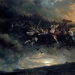 The Wild Hunt of Odin, 1872 (oil on canvas)