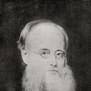 Wilkie Collins (1824-89) (b / w photo)