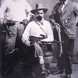 William A. Pinkerton with special agents used for Western trailing, c. 1875 (b / w photo)