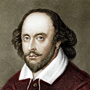 William Shakespeare (colour engraving)