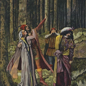 William Shakespeare, The Two Gentleman Of Verona (colour litho)