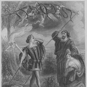 William Shakespeare, The Tempest (engraving)