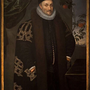 William (Willem or William) of Orange (1533-1584). Guillaume de Nassau, Prince of Orange, known as Guillaume the taciturn, founder of Orange Nassau, described in front of the city of Delft (Netherlands)