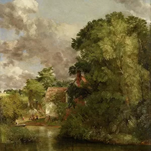 Willy Lott's House from the Stour (The Valley Farm), c. 1816-1818 (oil on canvas)