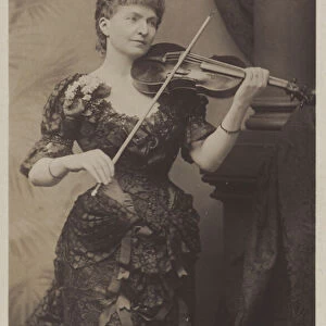 Wilma Neruda, Lady Halle, Moravian violinist (b / w photo)
