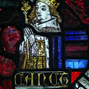 Window depicting King Canut (stained glass)