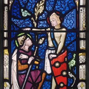 Window with two male saints, c. 1860 (stained glass)