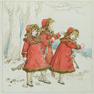 Winter from April Babys Book of Tunes, 1900 (colour litho)
