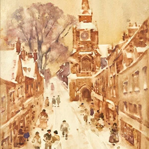 Winter Street Scene (w / c)