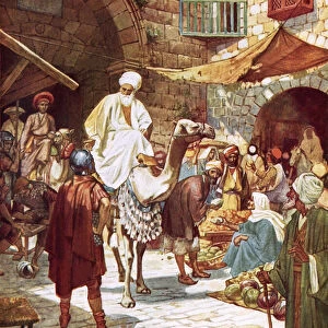 Wise men enquiring of the birth of the King of the Jews
