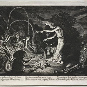 The Witch (Night Piece), 1626 (engraving)