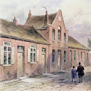 Witchers Alms Houses Tothill Fields, 1850 (w / c on paper)