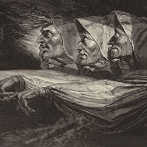 The Witches in "Macbeth"(engraving)