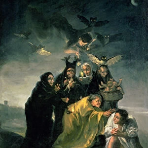 The Witches Sabbath (oil on canvas)