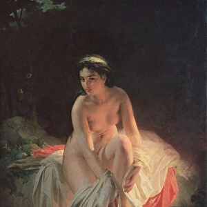 Woman Bathing, 1875 (oil on canvas)