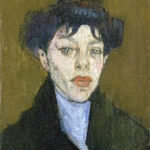Woman with a Blue Scarf, c. 1912 (oil on canvas)