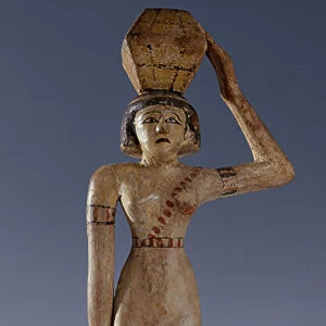 Woman carrying offering, 2133-1786 BC (wood)